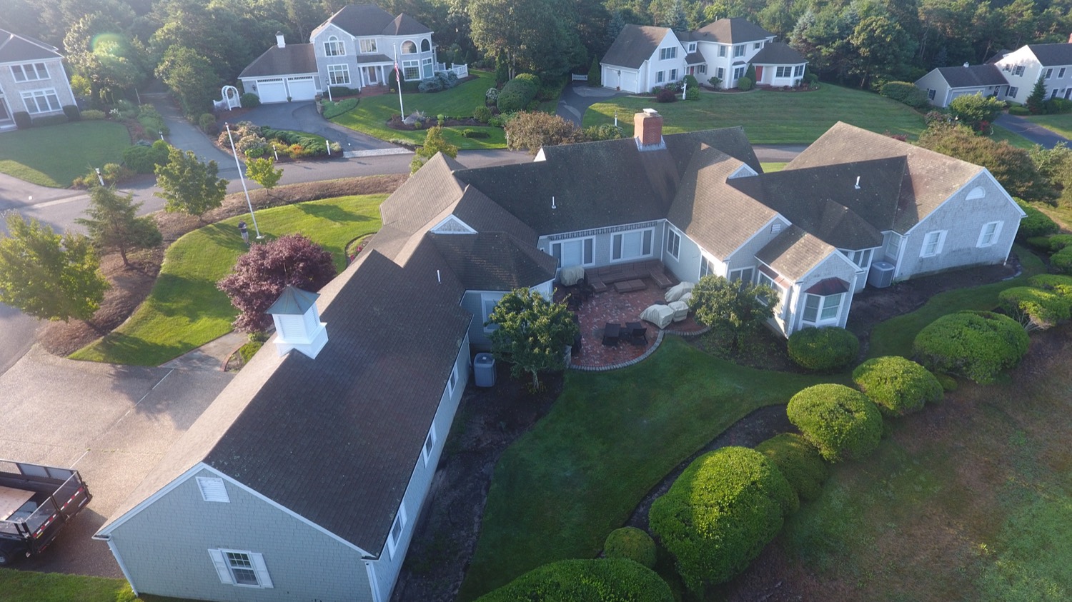 Before — old roof in Dennis, MA