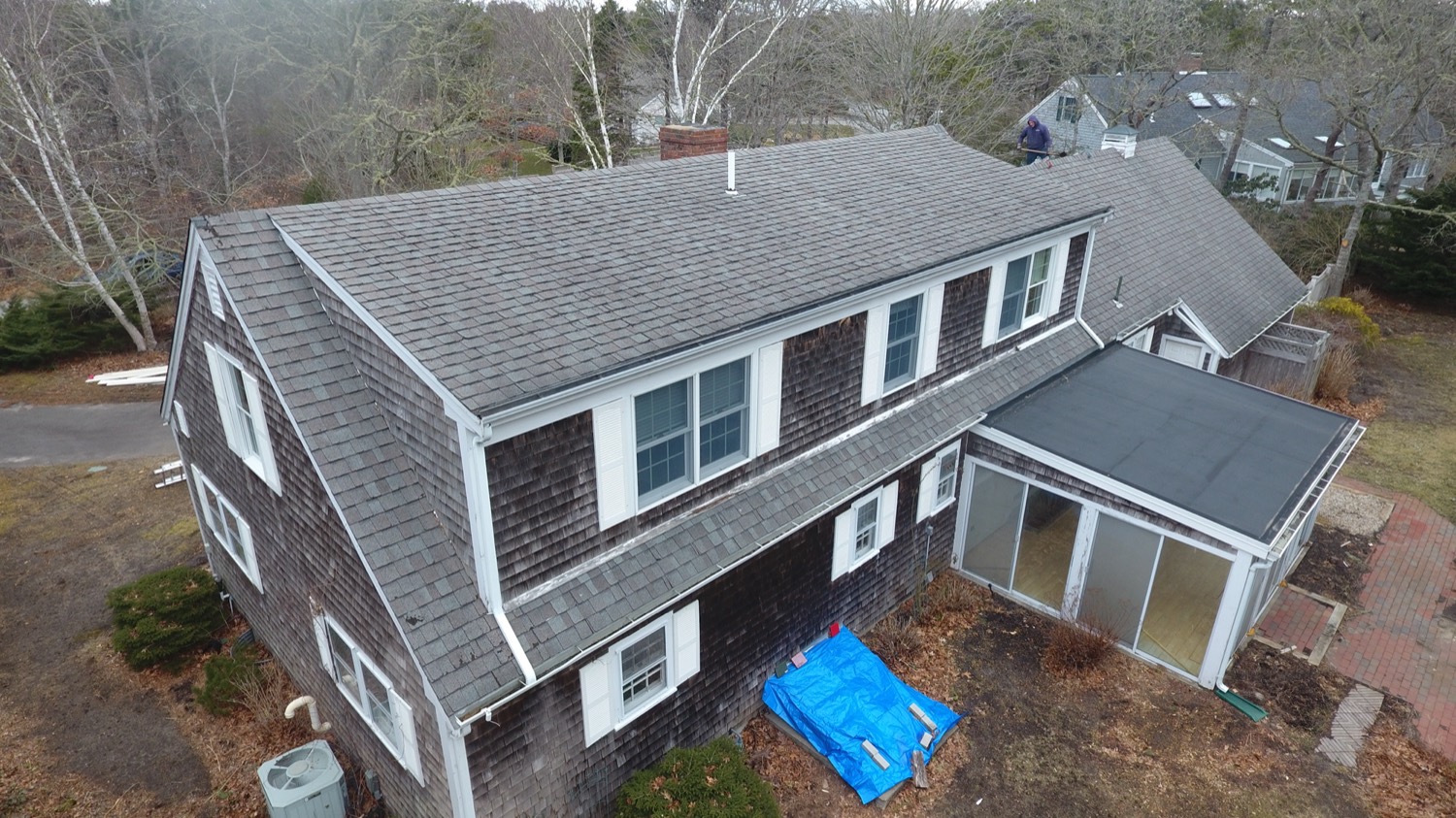 Before — old roof in Chatham, MA