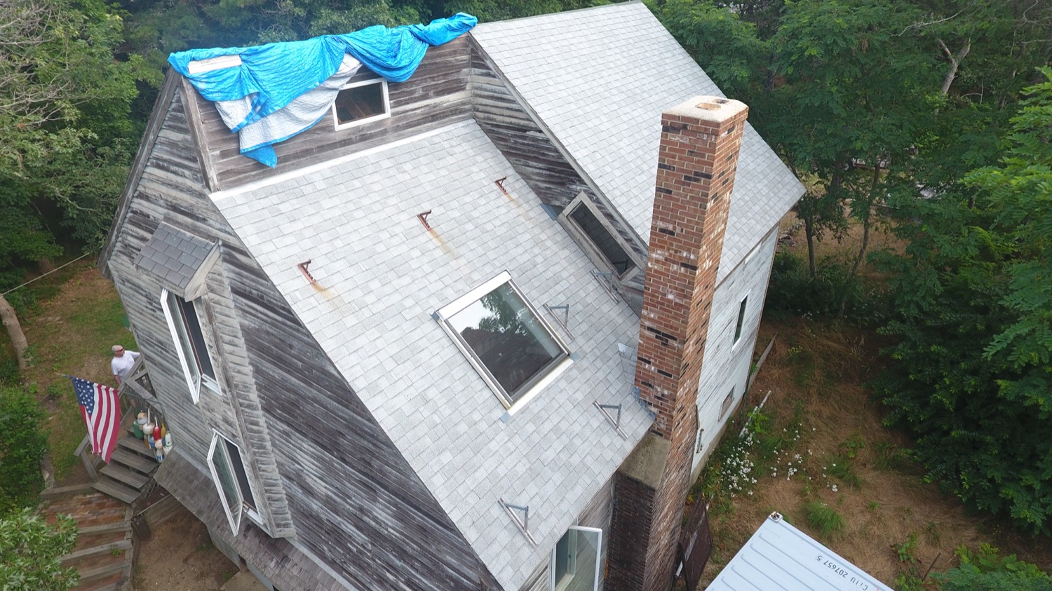 Before — old roof in Eastham, MA