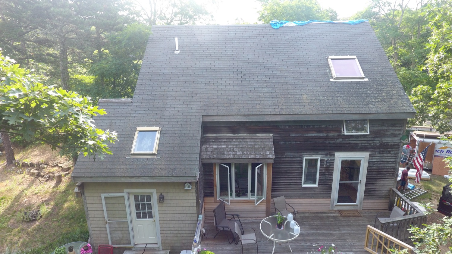 Before — old roof in Eastham, MA