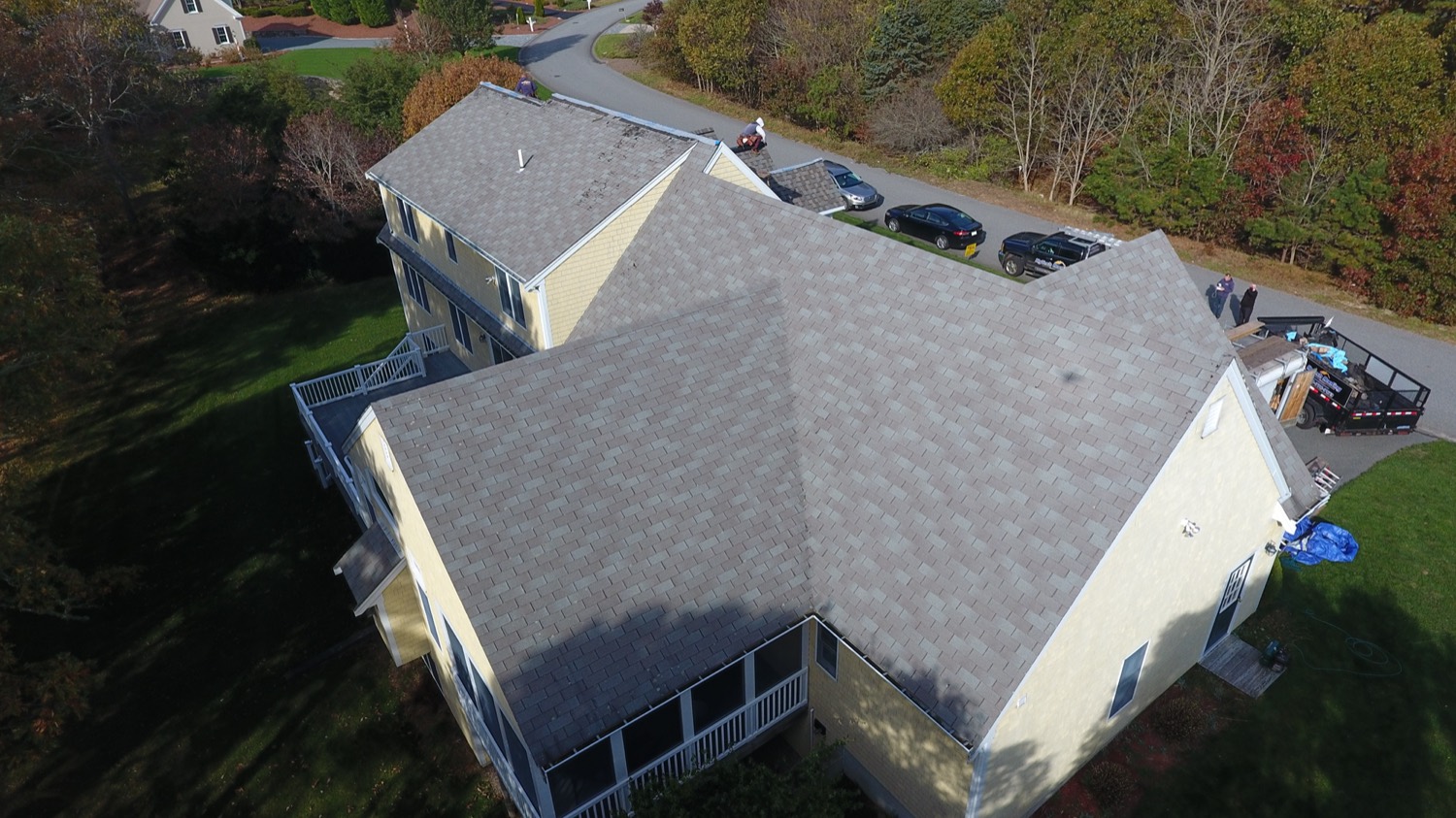 Before — old roof in Dennis, MA