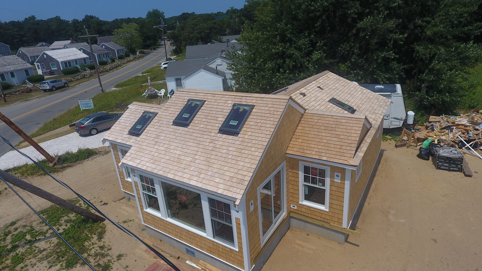 Entire Exterior, New Construction Welfleet — HyTech Roofing, Cape Cod