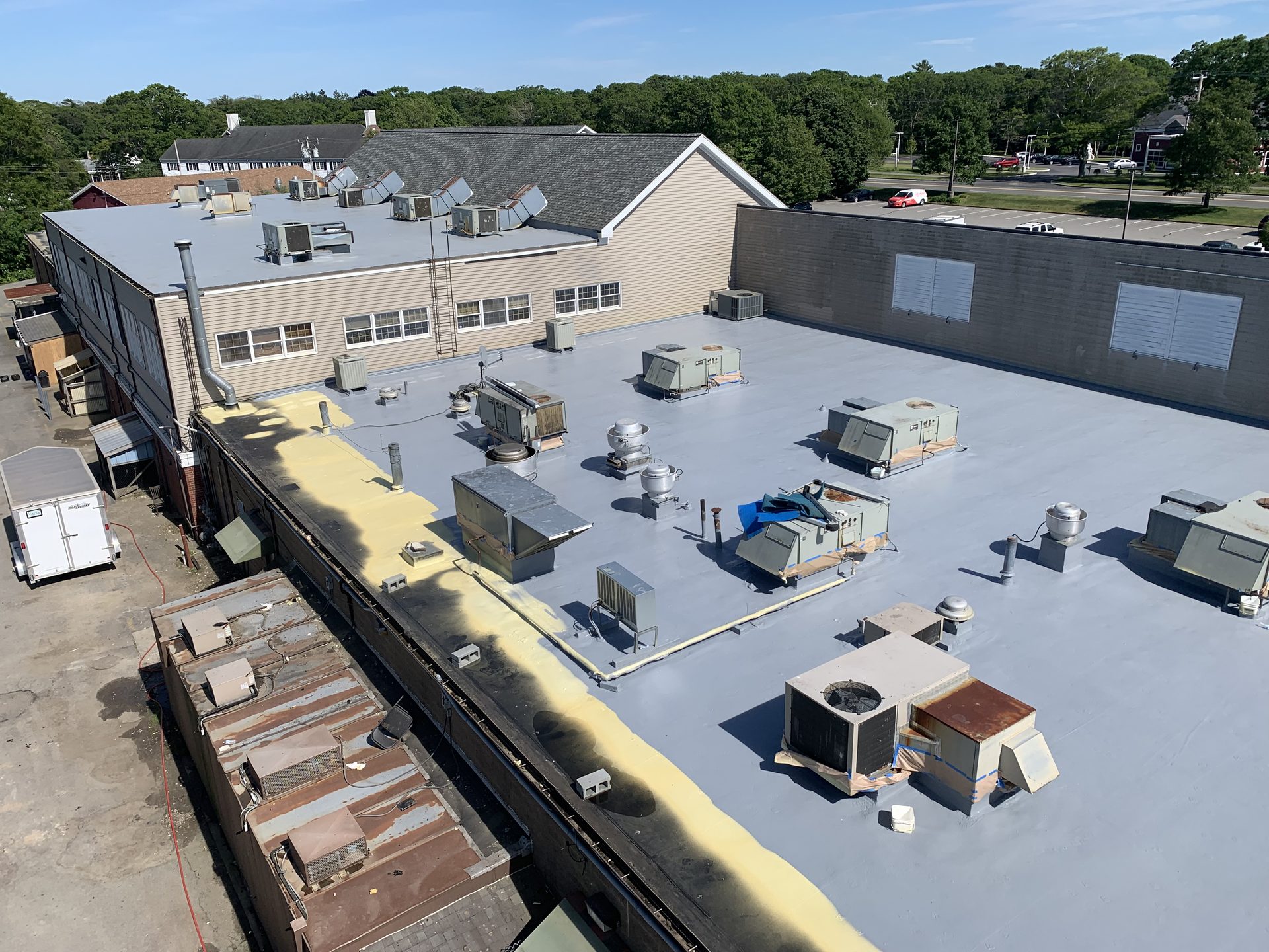 Completed TPO restoration with HVAC — HyTech Roofing, Cape Cod
