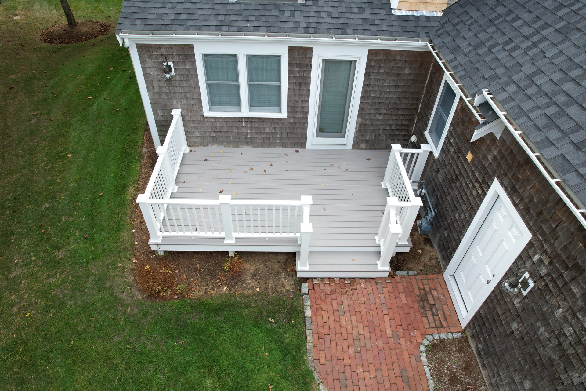 Mahogany boardwalk, beachside home — HyTech Roofing, Cape Cod